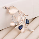 Alloy Enamel Animal Pearl Corsage Brooch Pin for Women Girls Jewelry Gift
