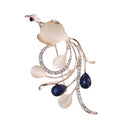 Alloy Enamel Animal Pearl Corsage Brooch Pin for Women Girls Jewelry Gift