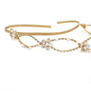 Vintage Wedding Headband Double Band Tiara Gold Hair Band Bridal Jewelry Accessories