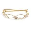 Vintage Wedding Headband Double Band Tiara Gold Hair Band Bridal Jewelry Accessories