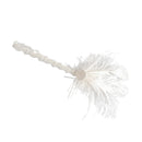 White Diamond Flapper Girls With Feather Plume Headband HairPiece