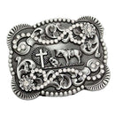 Retro Men Vintage Belt Buckle Lightweight Western Cowboy Native American