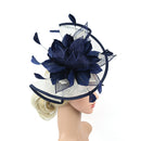 Women Wedding Bridal Fascinator Feather Large Hair Clip Accessory Black