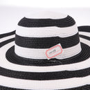 Women Large Floppy Foldable Straw Kentucky Derby Beach Sun Hat Cloche Cap Wide Brim Cap Packable