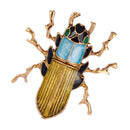 Western Style Insect Brooch Pin Novelty Bridal Wedding Jewelry Scarf Clips 3.9 x 3.6 cm