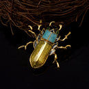 Western Style Insect Brooch Pin Novelty Bridal Wedding Jewelry Scarf Clips 3.9 x 3.6 cm