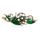 Green Rhinestone and Pearls Hair Women Ladies HeadWear Hairpin Barrette Hair Clip
