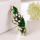 Green Rhinestone and Pearls Hair Women Ladies HeadWear Hairpin Barrette Hair Clip