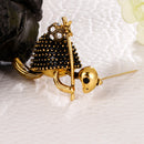 Creative Crystal Turtle Brooch Pin Badge Bridal Wedding Jewelry Scarf Clips