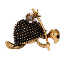 Creative Crystal Turtle Brooch Pin Badge Bridal Wedding Jewelry Scarf Clips