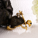 Creative Crystal Turtle Brooch Pin Badge Bridal Wedding Jewelry Scarf Clips