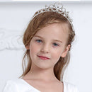 Children's Wedding Crown Headband 36.5cm Circumference Crystal Rhinestone Hairband For Kids Girls