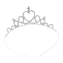 Children's Wedding Crown Headband 36.5cm Circumference Crystal Rhinestone Hairband For Kids Girls