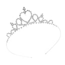 Children's Wedding Crown Headband 36.5cm Circumference Crystal Rhinestone Hairband For Kids Girls
