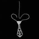 Kids Stage Performance Rhinestone Necktie Cosplay Halloween Costume Necklace