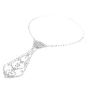 Kids Stage Performance Rhinestone Necktie Cosplay Halloween Costume Necklace