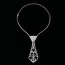 Kids Stage Performance Rhinestone Necktie Cosplay Halloween Costume Necklace