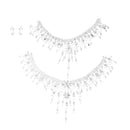 Bridal Wedding Necklace Crystal Rhinestone Jewelry Set Art Decor