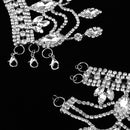 Bridal Wedding Necklace Crystal Rhinestone Jewelry Set Art Decor