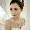 Bridal Wedding Necklace Crystal Rhinestone Jewelry Set Art Decor