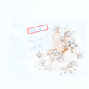 Elegant Flower Crystal Hair Side Comb Clip for Wedding Bridal Headwear Accessories