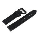 Soft PU Leather Watch Strap Watch Band Wristwatch Straps Replacement Black