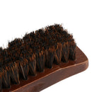 Professional Practical HorseHair Shoes Shine Polish Buffing Brush Wooden