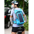 Premium Waterproof Backpack Solar Panel Cycling Climbing Hiking Trekking Rucksack