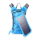 Premium Waterproof Backpack Solar Panel Cycling Climbing Hiking Trekking Rucksack