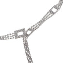 Fashion Womens Fashion Accessory Chain Waist Belt Diamonds for Dress Skirt