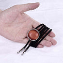 Round Ruby Natural Stone Indian Native American Bolo Ties Western Cowboy Necktie Bootlace Tie Wonderful Gift