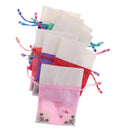 8x Embroidery Wedding Party Small Coin Pouch Purse Gift Candy Cookie Bags