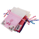 8x Embroidery Wedding Party Small Coin Pouch Purse Gift Candy Cookie Bags