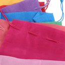 8pcs Colourful Striped Drawstring Gift Bags Jewelry Pouches Small Coin Pouch