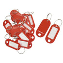 Key ID Label Tags Split Ring Keyring Keychain 20 Pcs Red & 20 Pcs Blue H7Z2