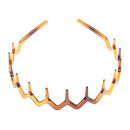 Fashion Zigzag Hair Band Headband Toothed Headband Ladies Men's Headpiece