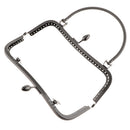 Antique Black Metal Kiss Clasp Frame Purse Arch Handle Handbag Making Accessories