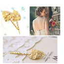 6 Pieces Women Fashion Professional Hairdressing Hair Bangs Clips Hairpin Styling Tools Leaf