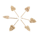6 Pieces Women Fashion Professional Hairdressing Hair Bangs Clips Hairpin Styling Tools Leaf