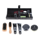 10 Pcs Unisex Shoe Care Kit Professional Travel Shoes Boots Shine Brush Polish Kit for Men Women