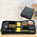 8pcs Shoe Care Kit Polish Brush Cleaning Set for Leather Shoes Boots In Bag