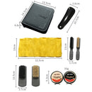 8pcs Shoe Care Kit Polish Brush Cleaning Set for Leather Shoes Boots In Bag