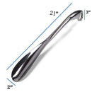 Durable Handle Metal Shoe Horn Lifter Extra Long Shoespooner Aids Stick 21" Convenient and Easy to Use Shoes Accessories