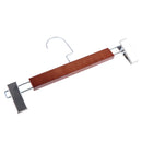 5 Pieces Non Slip Wooden Coat Clothes Trouser Pants Hanging Hangers w/ Clips