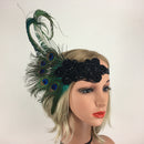 Women's Vintage 1920s Feather Headbands Fascinator Cocktail Bridal