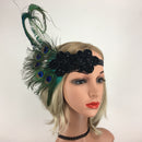 Women's Vintage 1920s Feather Headbands Fascinator Cocktail Bridal