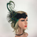 Women's Vintage 1920s Feather Headbands Fascinator Cocktail Bridal