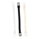 3 Pieces WomenÂ’s Nonslip Elastic Adjustable Band Bra Back Strap Holder Clip for Women Beige Black White