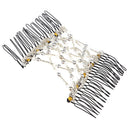 Bead Magic Comb Elastic Double Insert Clips Chic Stretch Hair Head Comb Cuff
