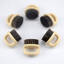 Professional Shoe Shine Brush Horsehair Leather Clothes Bag Boot Shoes Care Polish Brush